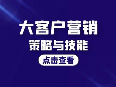 大客户营销策略与技能图1
