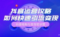 抖音吸粉与变现密训营