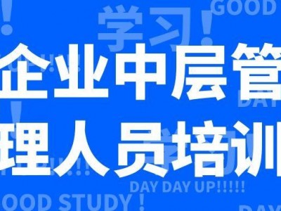 企业中层管理人员培训专题